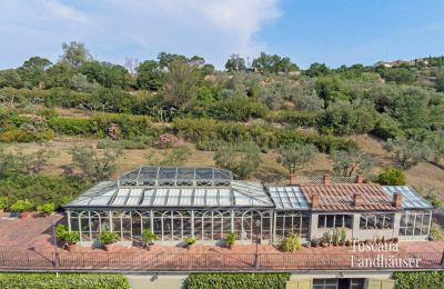 Dom na wsi na sprzedaż Arezzo, Toskania, RIF 2993 Blick auf Orangerie