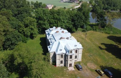 Pałac na sprzedaż Więsławice, województwo kujawsko-pomorskie, Zdjęcie Drona