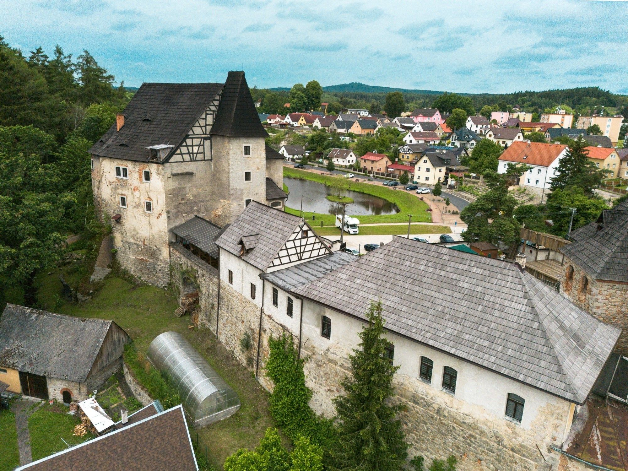 Zdjęcia Zamek w Czechach, w pobliżu granicy między Bawarią a Saksonią