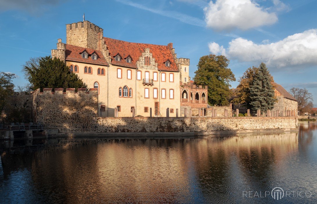 Flechtingen Zamek - jezioro, Flechtingen